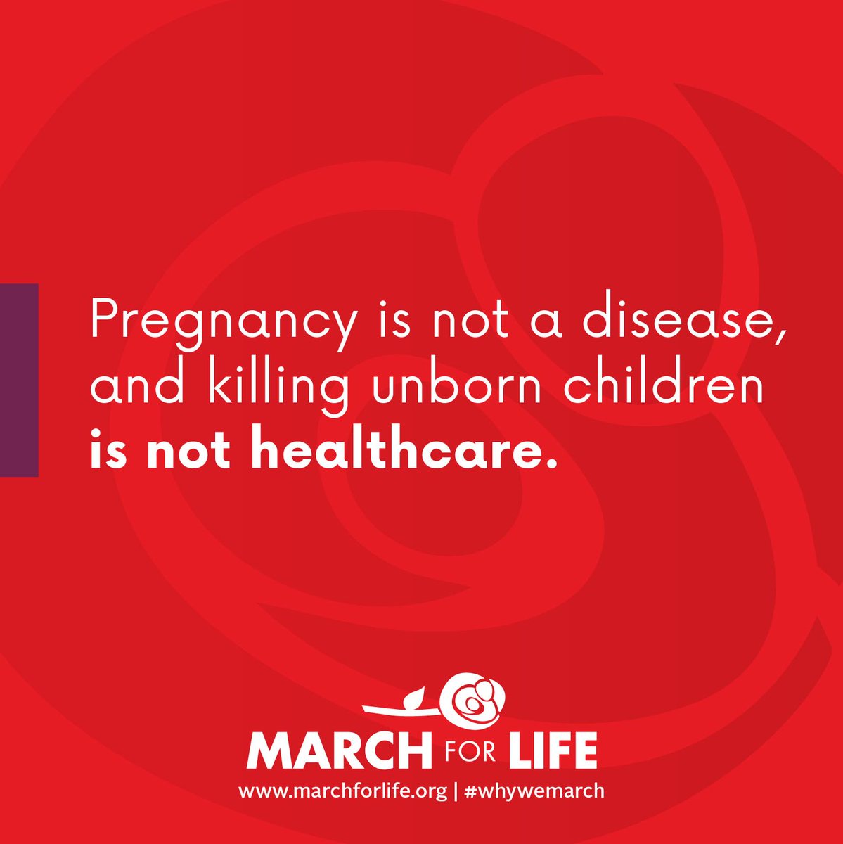 March_for_Life's tweet photo. Pregnancy is not a disease, and killing unborn children is not healthcare. #shedecides #PLGHA #prolife https://t.co/8WNg3n4Gty