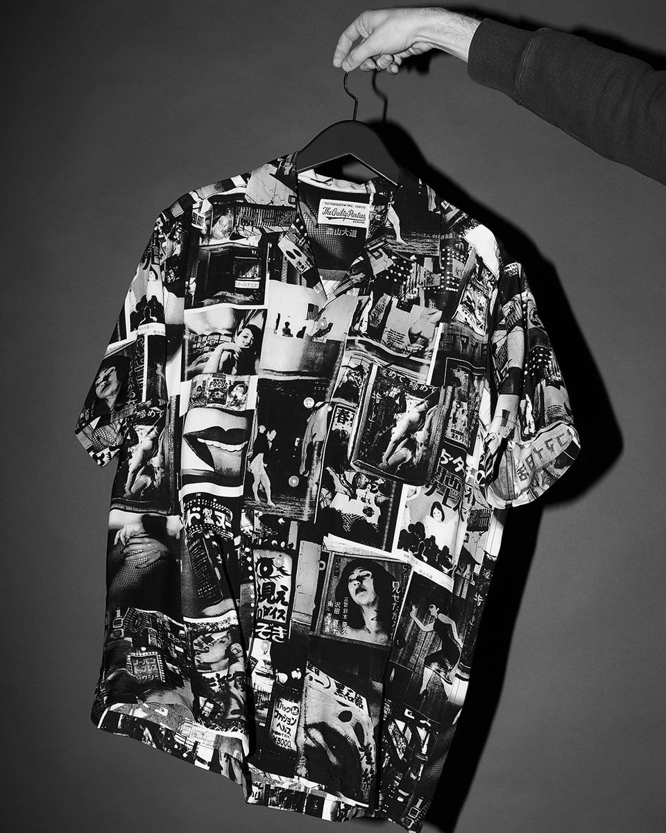 トップス WACKO MARIA VINTAGE PHOTO GRID PRINT M WACKO MARIA Vintage Photo Collage Print WACKO MARIA