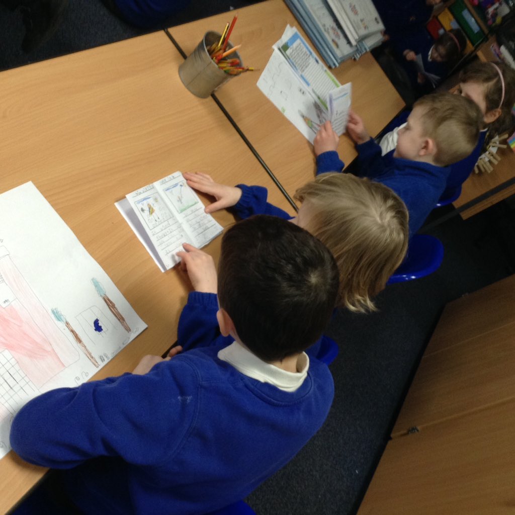 latimerprimary's tweet image. #ClassKB and #ClassAF are really enjoying sharing their work that they made on World Book Day. #enthusiasm #collaborating