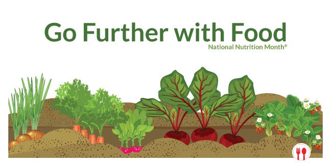 We're celebrating #NationalNutritionMonth! Keep checking back with us throughout the month of March as we post healthy tips &amp; recipes that won't sacrifice flavor. Learn how you can Go Further With Food. #TAFoodBank #GoFurtherWithFood 🍓 🍆 🍐 🌽