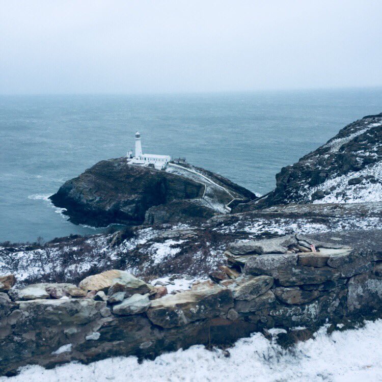Very bitterly cold at southstack this afternoon ❄️❄️❄️❄️bbbrrr