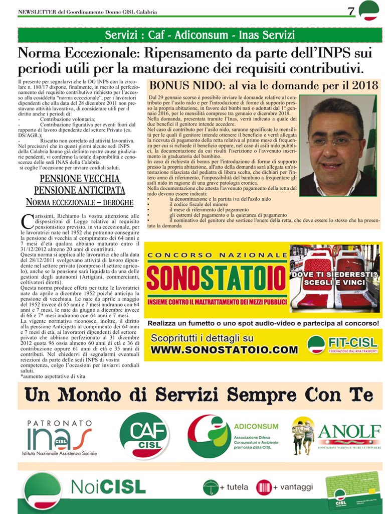 nausicasbarra's tweet photo. “Minerva “ Febbraio 2018 - newsletter del Coordinamento Donne e Giovani Cisl Calabria https://t.co/t6uUfAdbhs