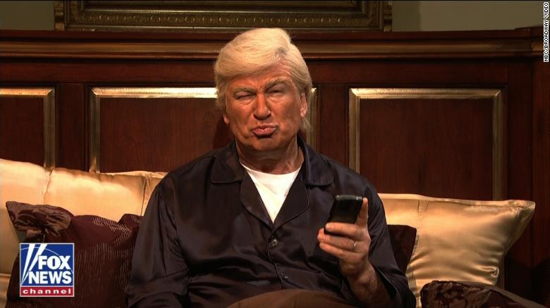 CNN's tweet photo. President Trump and Alec Baldwin engaged in a Twitter feud Friday morning after the President mocked the actor's "dying mediocre career" and his impression of him on "Saturday Night Live" https://t.co/idJQbqMIye https://t.co/HlcBcHhr7T