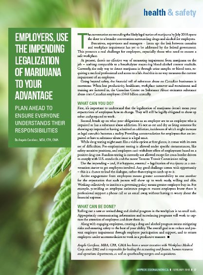 HRProMag's tweet photo. Executives, supervisors &amp; managers-listen up: the link between cannabis &amp; workplace impairment has yet to be addressed by the federal government. This presents real challenge for #employers, especially those who need to ensure safe workplace #HRProNow: https://t.co/DR0oOLTZkW #HR https://t.co/meW3yfpC2n