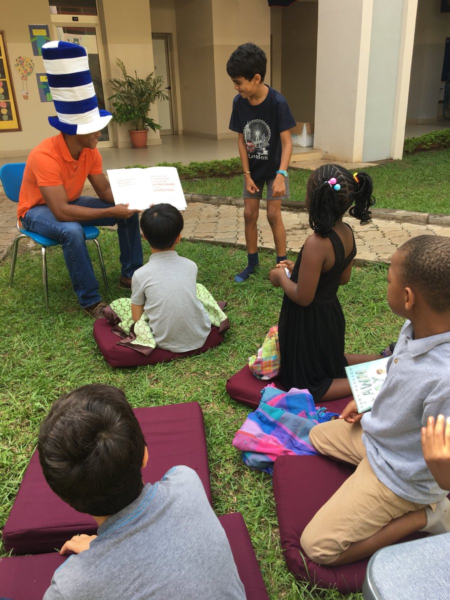 Ss enjoyed listening and reading to our special guests. Thank you parents, community members, Sgt Sammy, &amp; more! #DrSeussDay #ReadAcrossAmerica #asoylife
