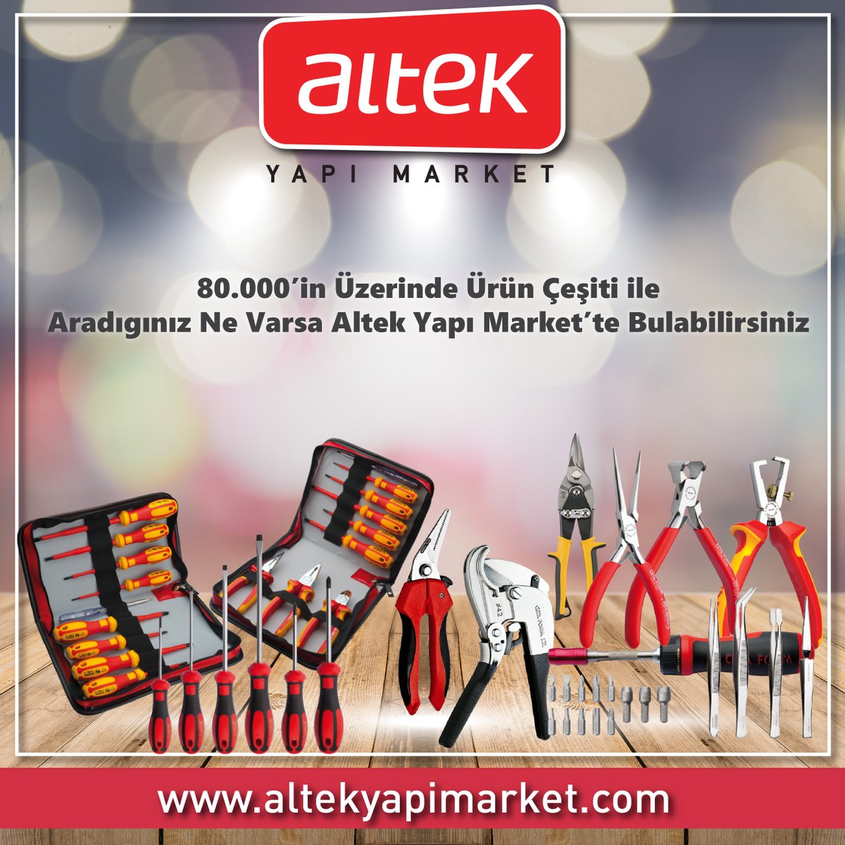 altektr's tweet photo. Sadece #profesyonel lerin değil, Her Evin İhtiyacı #elaletleri En Uygun Fiyatlarla @altekyapi' da Sizleri Bekliyor.⚒🔨
#altek #altekyapi #endustriyel #yapi #yapimarket #hırdavat #nalburiye #reis #saitdemirci #gedore #ceta #cekic #kampanya #indirim
Keyifli Alışverişler 💰 https://t.co/RiAlc6mQY1