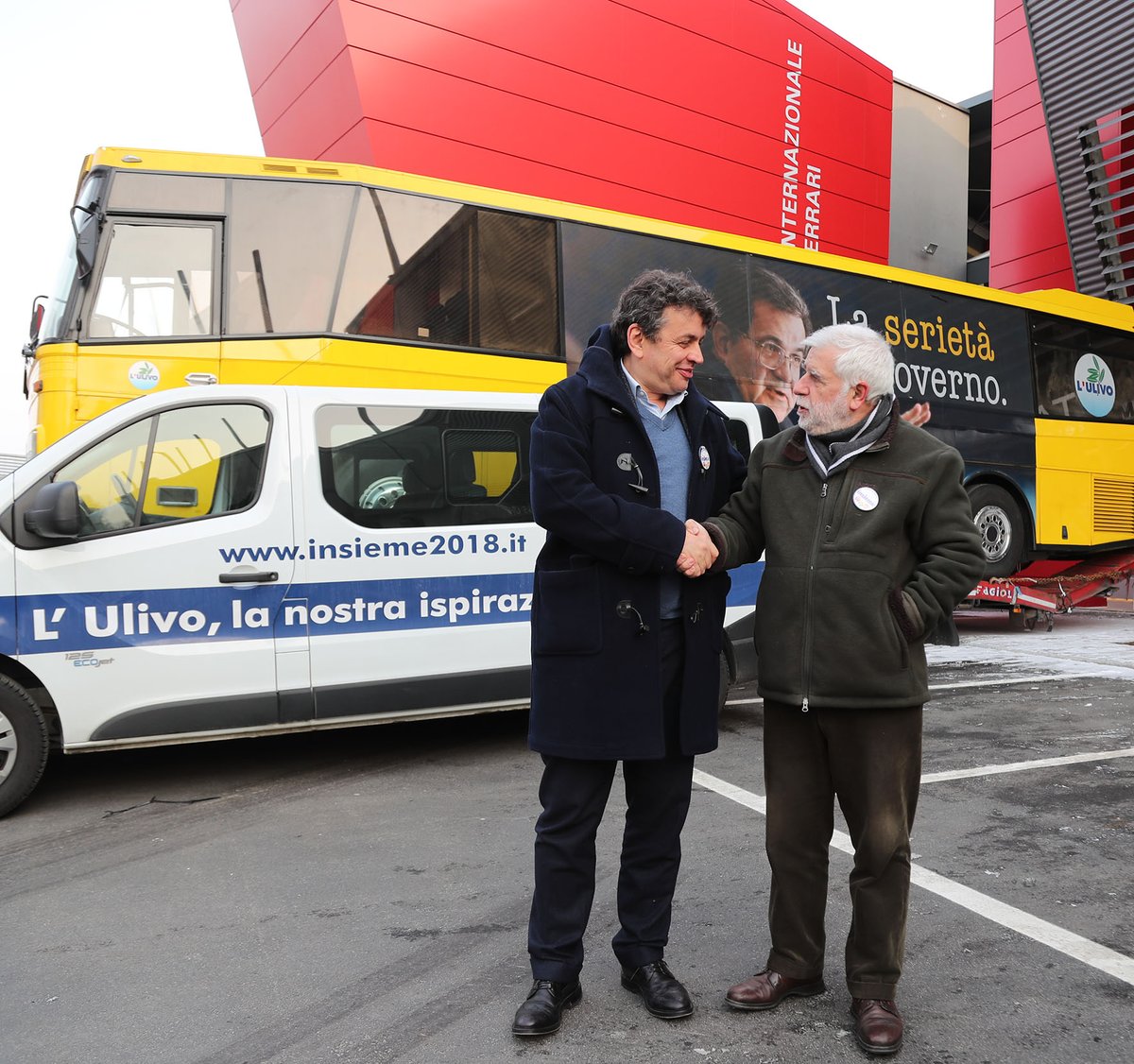 Il Pullman di Prodi, che abbiamo rimesso in pista in questi giorni ad Imola, rappresenta non solo un simbolo ma anche un messaggio per il futuro in vista dell'appuntamento del 4 marzo.
#VotaInsieme