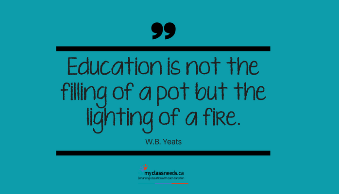#QOTD: "Education is not the filling of a pot but the lighting of a fire." #edchat