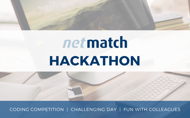 Next week we are going to organize a real NetMatch #Hackathon! In this daylong #coding #competition, colleagues with and without programming experience are going to collaborate on a #software #game #project and have lots of fun doing this. We are looking forward to it!