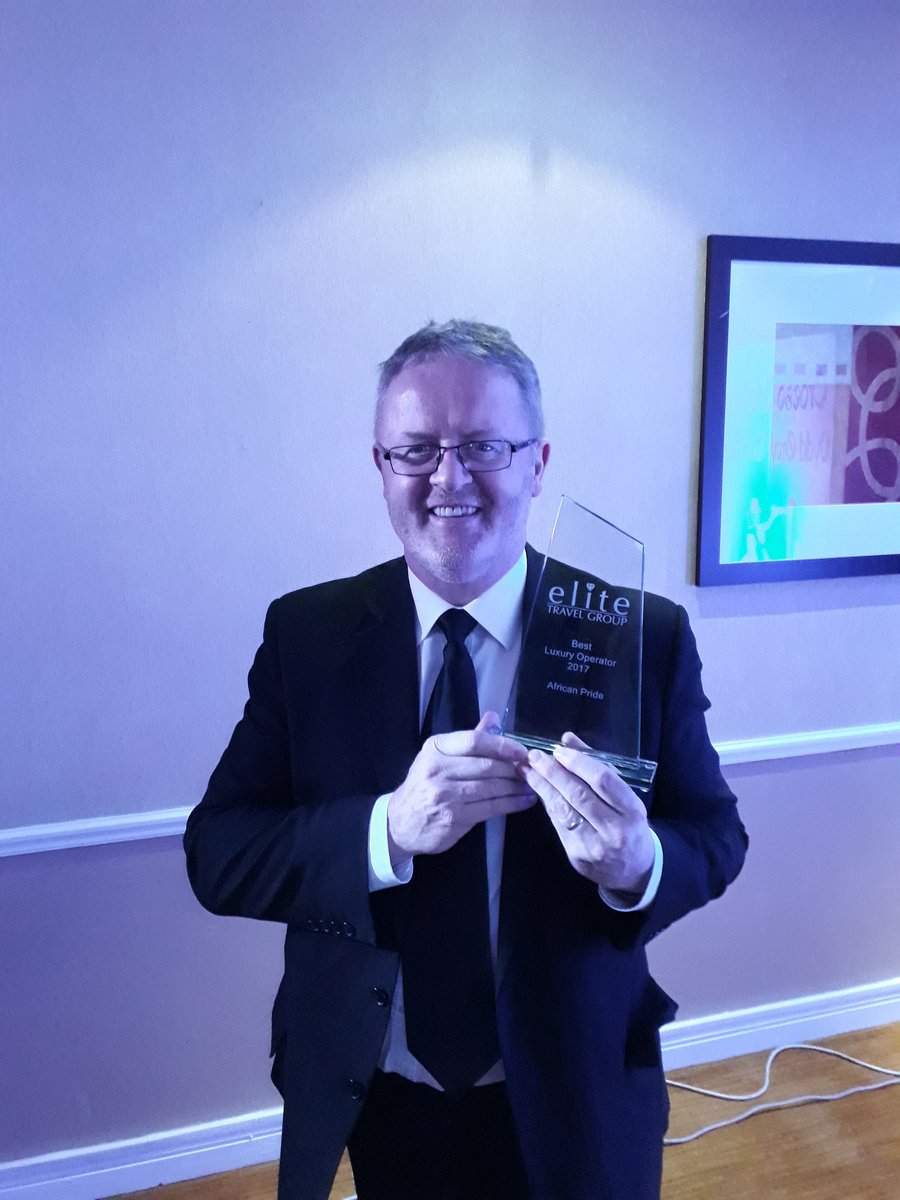 AfricanPride_UK's tweet photo. Thank you to all the @elitetravelgrp travel agency members who voted us the Best Luxury Operator. We are deeply honoured and highly delighted. And congratulations to all the other winners and nominees #partnerships #areimportant https://t.co/qp60u2YPpN