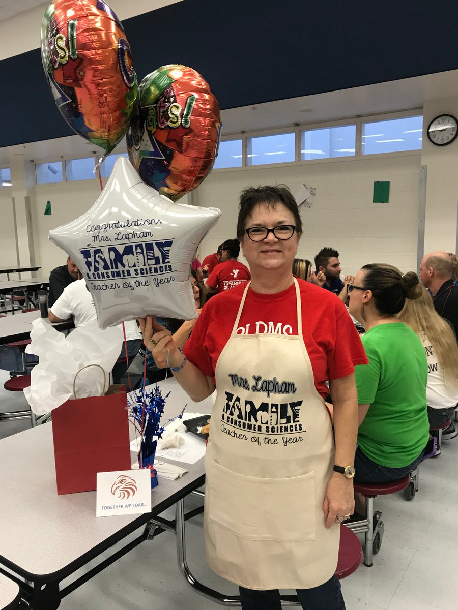 Congrats to Mrs. Lapham, State of Florida Teacher of the Year in Family and Consumer Sciences! #loveleeschools