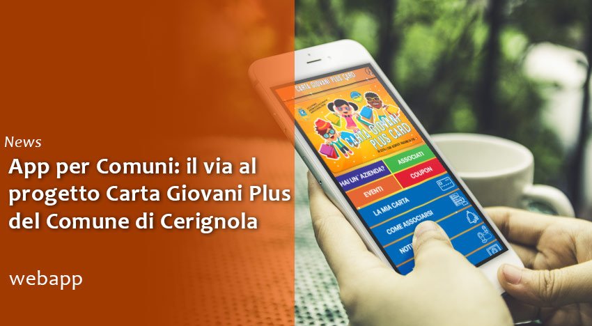 webappsrl's tweet image. Nuova #apppercomuni per ios e android: la trovi come Carta Giovani Cerignola ed è la concretizzazione del progetto nato presso il comune di Cerignola per favorire la crescita del territorio. Leggi l&apos;articolo:  bit.ly/2I0GE9m