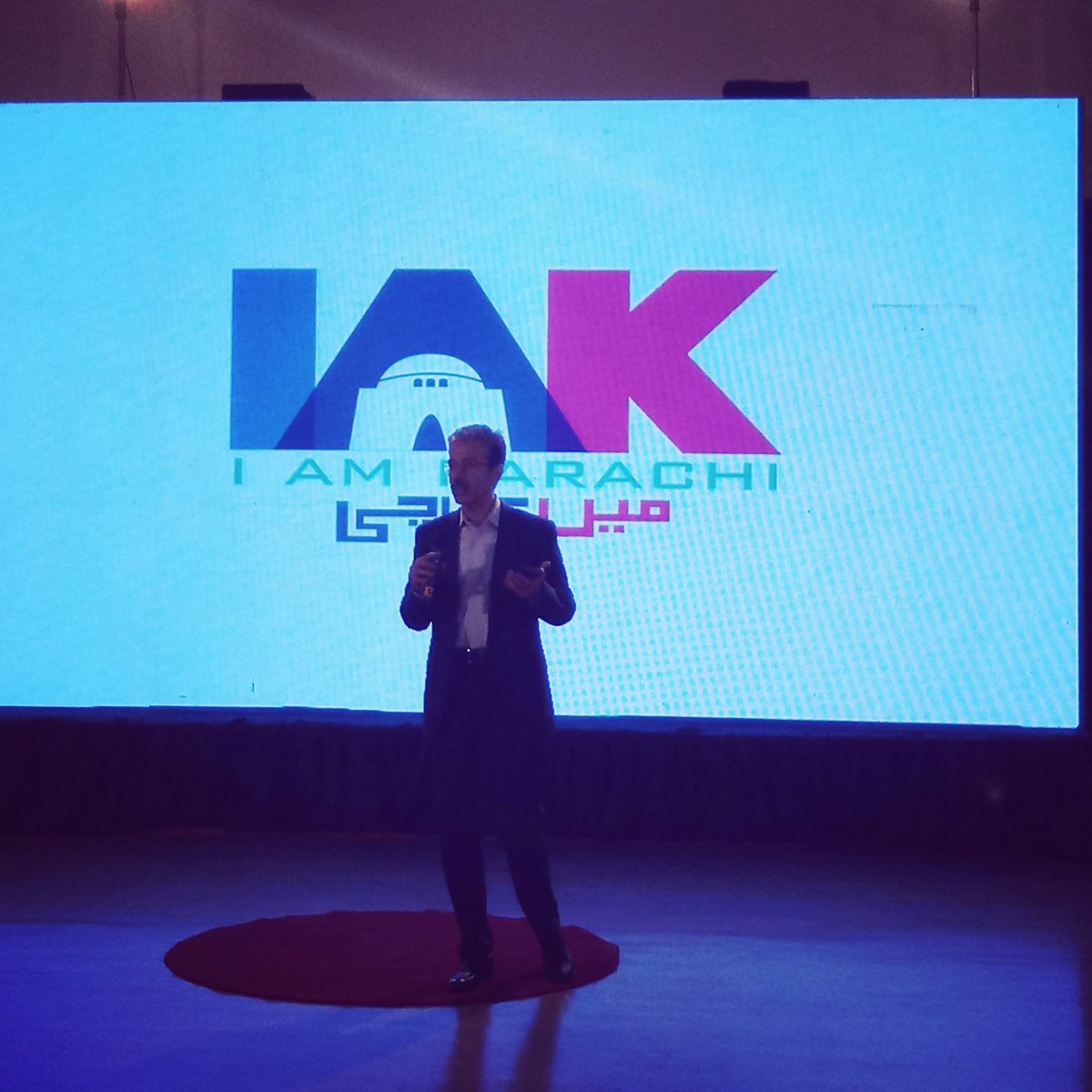 iamkhiofficial's tweet photo. President of #IAmKarachi Mr. Amin Hashwani sharing his thoughts about Safer Karachi. #IAKTalks https://t.co/LP5s4XU5l0