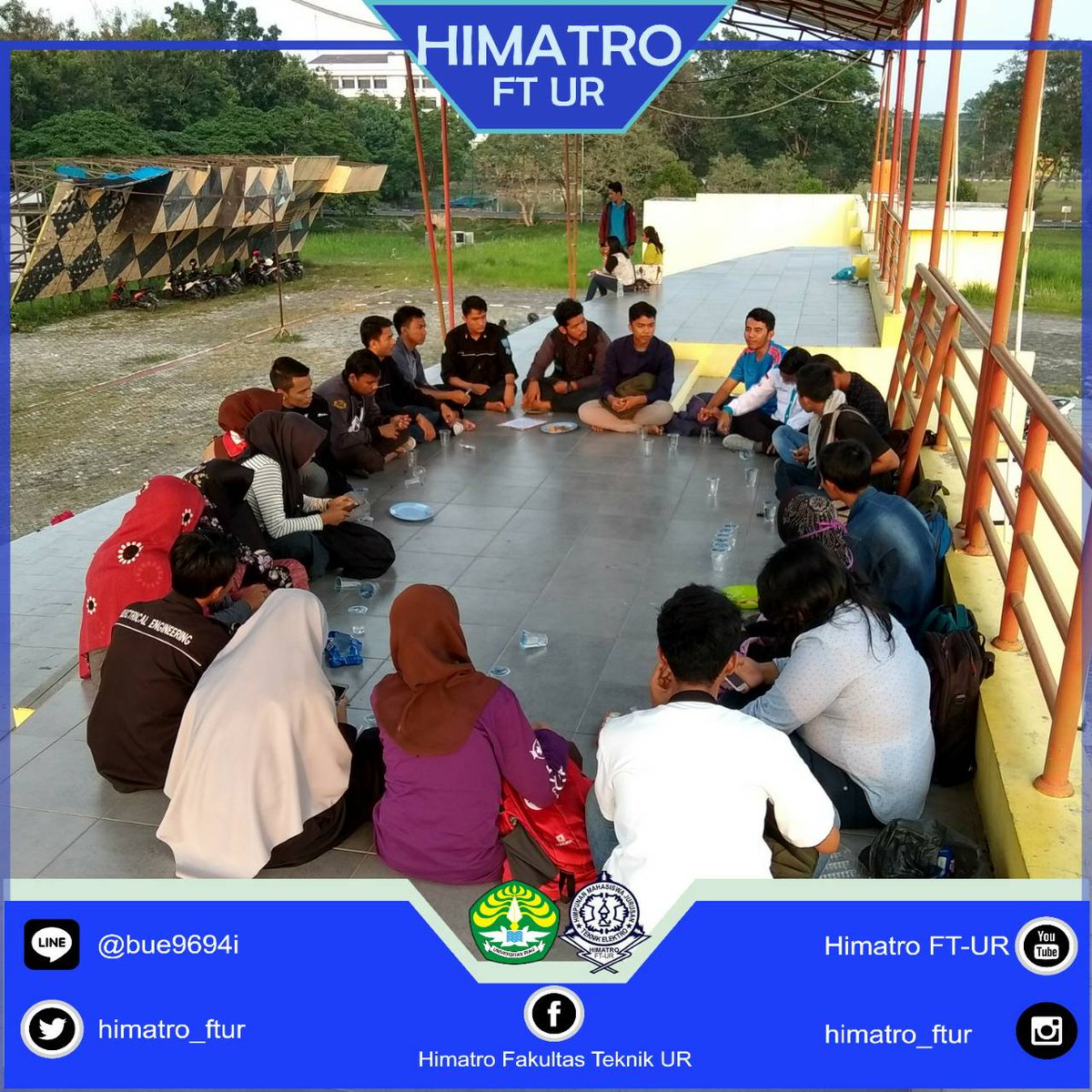 [Himatro_Info]
◇
Jum'at 02 Maret 2018
Telah berlangsung kegiatan Temu Ramah Kader Himatro, Bem UR, Ukmi Ar-Royyan, Pramuka UR.
◇
#HIMATROFTUR
#HIMATROKITA1
#KITASATU