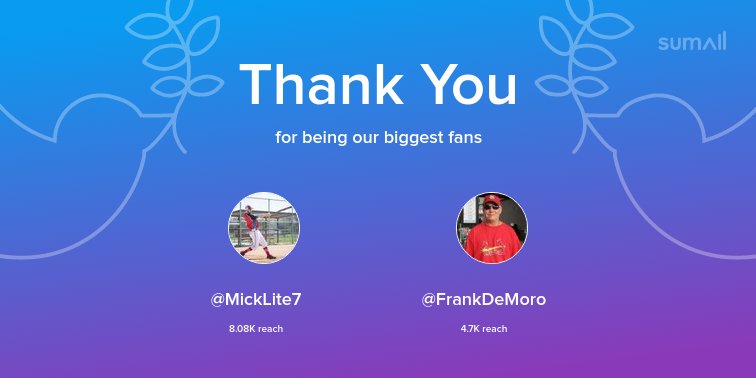 ArchCitySports's tweet photo. Our biggest fans this week: @MickLite7, @FrankDeMoro. Thank you! via https://t.co/PWXZI7vyHy https://t.co/3E3YNZpIsd