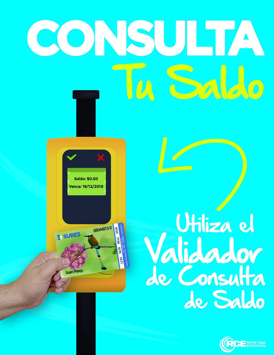 ReddeCarga's tweet photo. ¿No recuerdas tu saldo?
Acerca tu tarjeta en los validadores de consulta ubicados en las estaciones.
Estos no descuentan tu saldo https://t.co/ux2oLEbxze