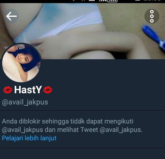 Wansa987's tweet photo. Yaa aku udah di Blokir 😂
@avail_jakpus https://t.co/TGeDrq9mdC