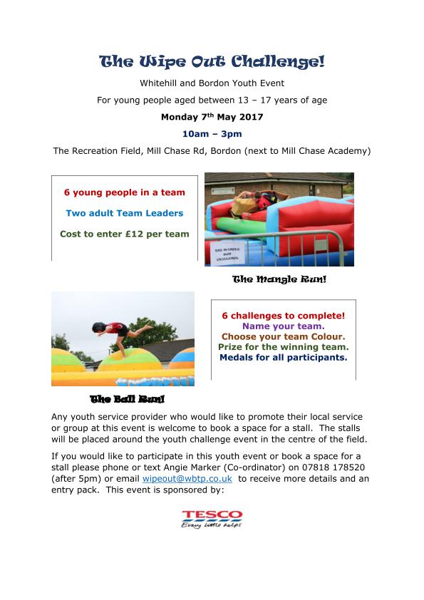 WBTP1's tweet photo. Bookings for our Teen wipeout now being taken, for entry form and more detials please email wipeout@wbtp.co.uk https://t.co/OQF9W9wIdX