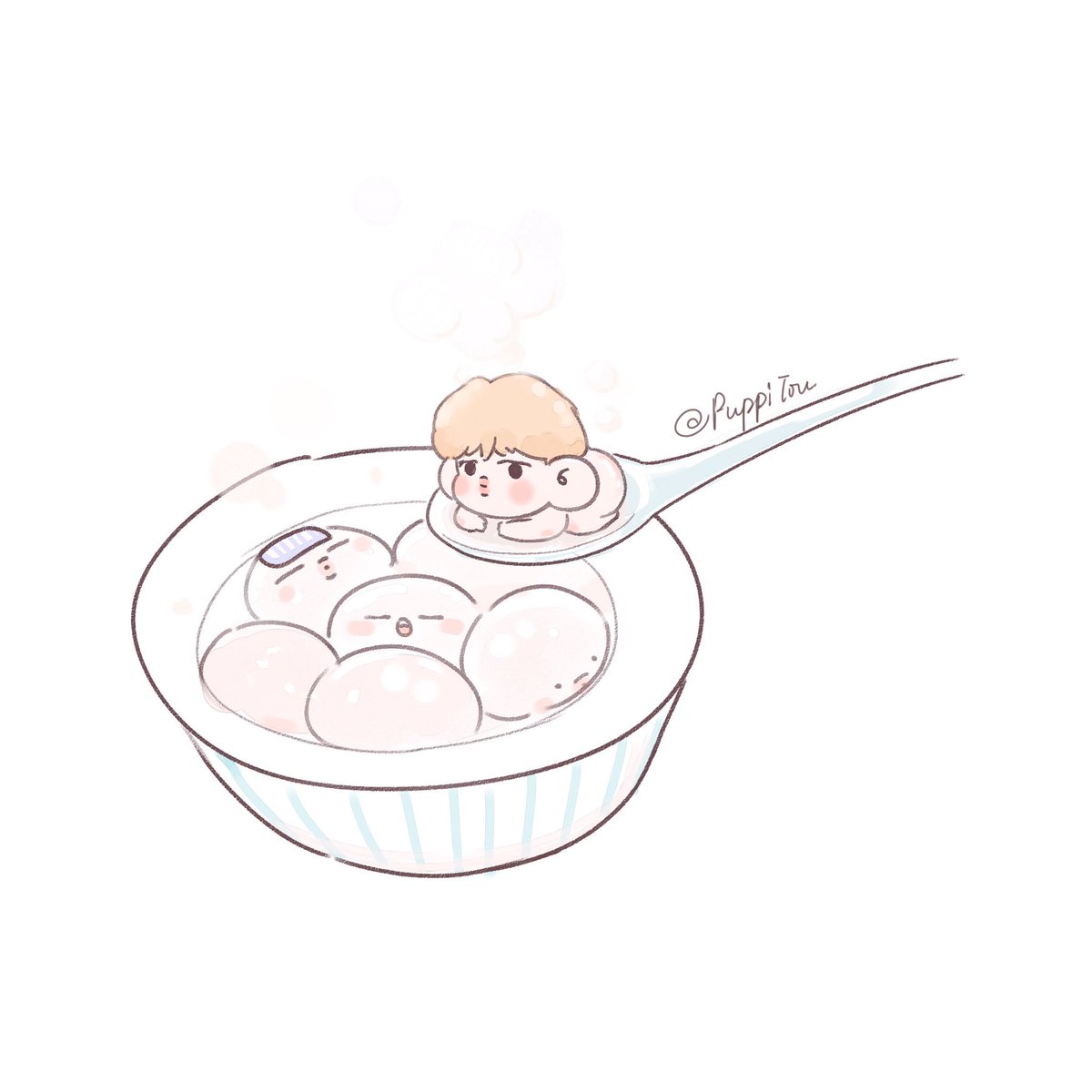 PuppiTou's tweet photo. 请趁热吃哟～
#iHeartAwards #BestFanArmy #BTSARMY @BTS_twt #JINMIN https://t.co/2AsZH4VHOr