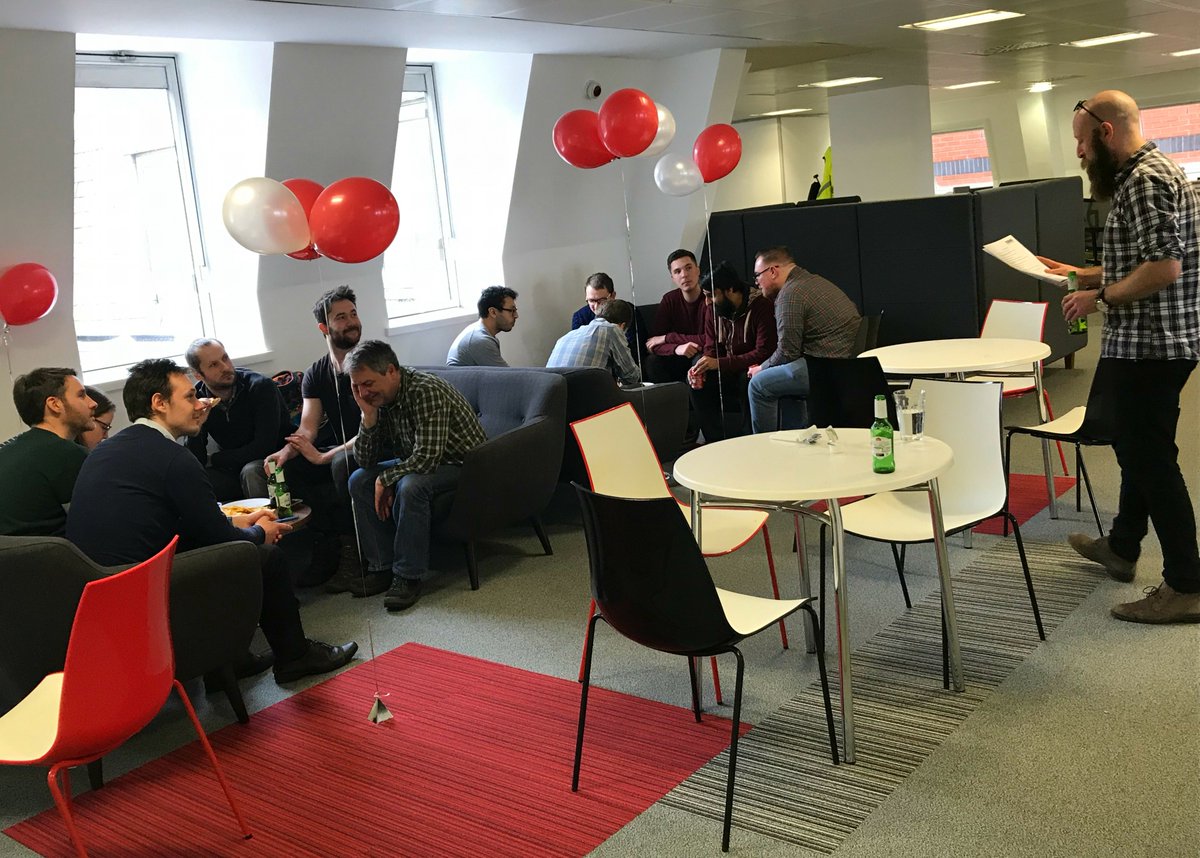 CSmithBWB's tweet photo. 🍻 Celebrating #BestCompaniesDay at @bwbconsulting in Birmingham. Plenty of food, drinks and finished off with a quiz! #BestCompanies2018 @bestcompanies https://t.co/Q48TM2xM5Y