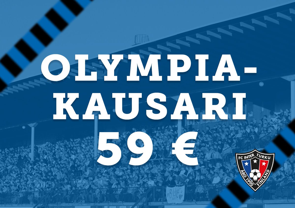 Olympiakatsomoon koko kaudeksi vain 59 eurolla!

Lue lisää ja varaa omasi: fcinter.fi/uutiset/2018/0… #olympiakausari #fcinterturku #veikkausliiga
