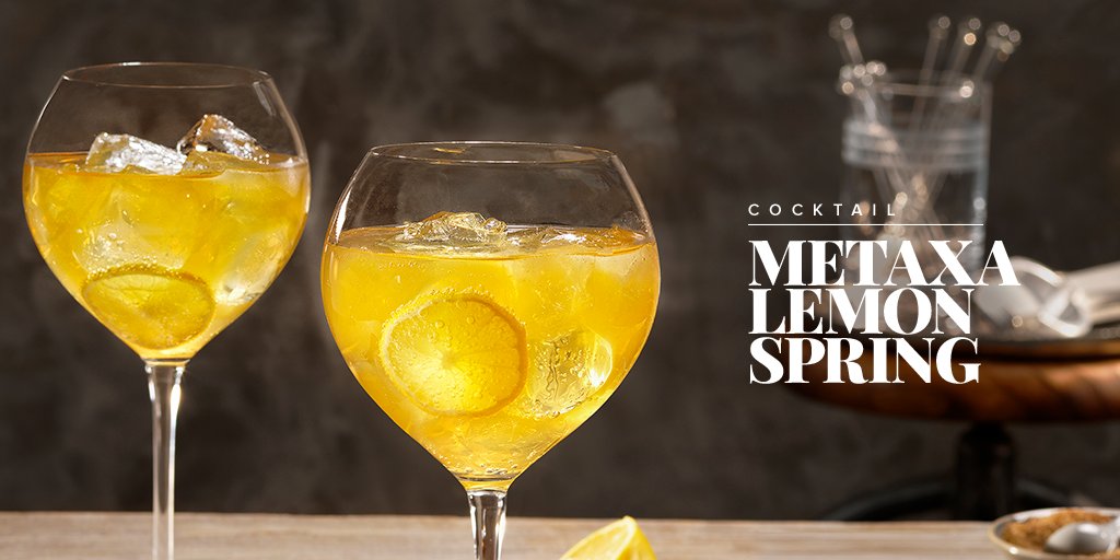 Raise a toast to the end of winter with a METAXA Lemon Spring! Find the recipe at metaxa.com #METAXACocktails  #METAXA5Stars