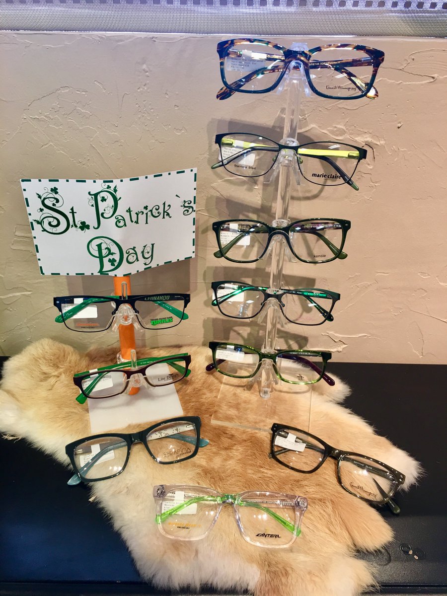 Is your favorite color green?
Well 🍀LUCKY🍀 for you we have the perfect frames for you! Come in and check out our specially selected St. Patricks Day green frames!🍀