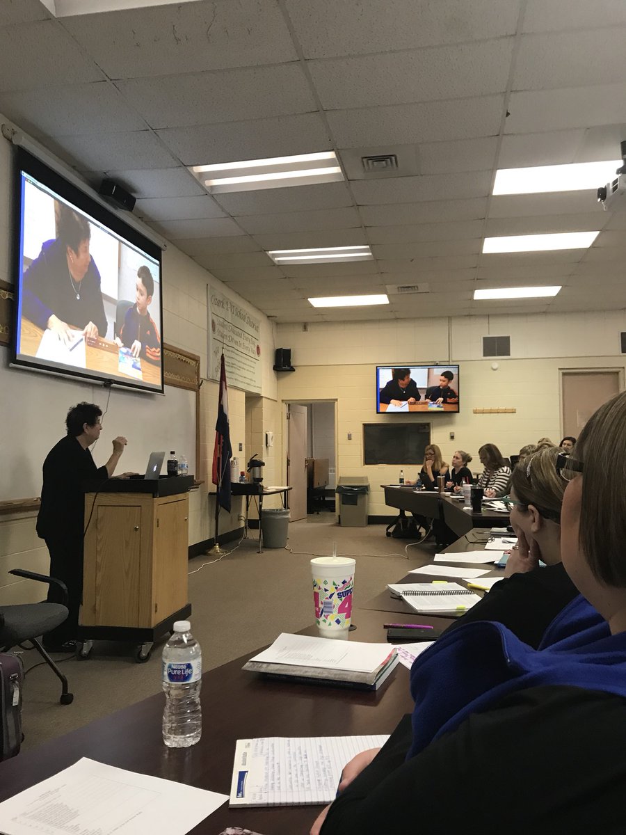 kjscotty's tweet photo. Dr. Adria Klein stresses importance of oral language to area Reading Recovery educators. https://t.co/rCSWcnuOBJ