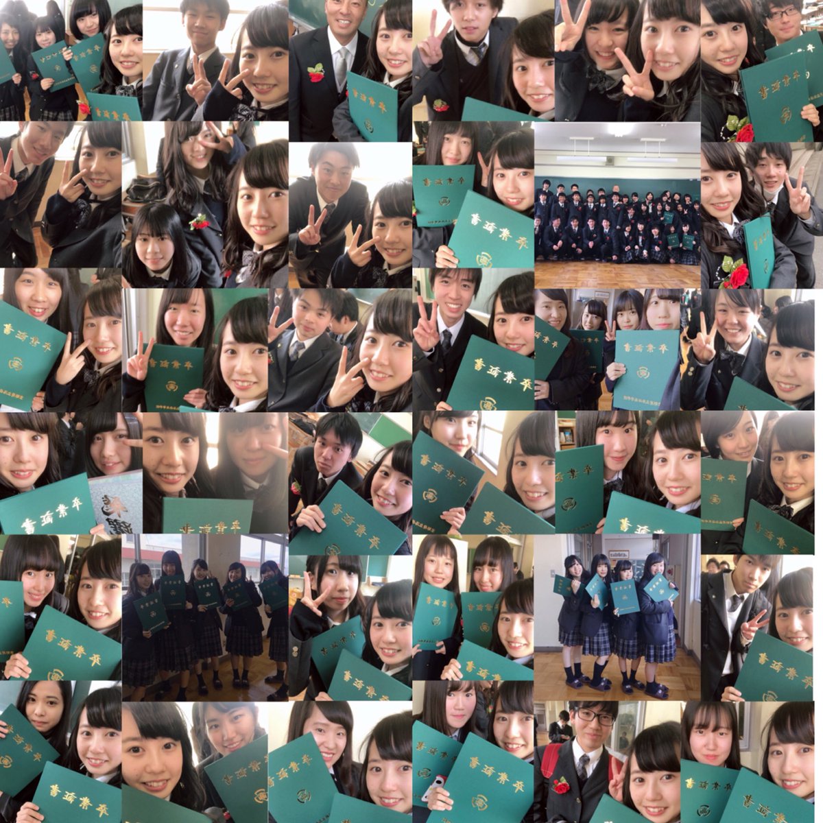 51sanae's tweet photo. 洛西高校卒業🎓🌸
この3年間色んな人にお世話になったなって思う！感謝です！ありがとうございました😊 https://t.co/rJSf0S7K1r