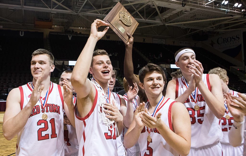 GAMEDAY🏀🏆 The boys take on EL at 7:45 at Cross Insurance Arena in Portland!!! Be there early to get a seat😤 WE EXPECT YOU TO BE THERE AND BE LOUD #blackout #states #onemore