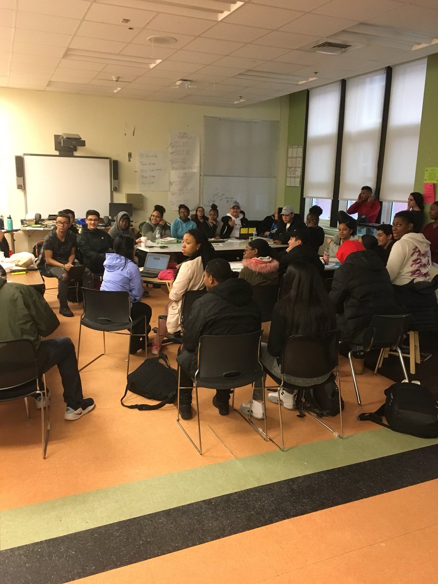 FuseAcademyCHS's tweet photo. Ss engaging in a debate about Trump’s suggestion to arm 20% of teachers in response to school shootings #aplang https://t.co/am7RMxUF5N