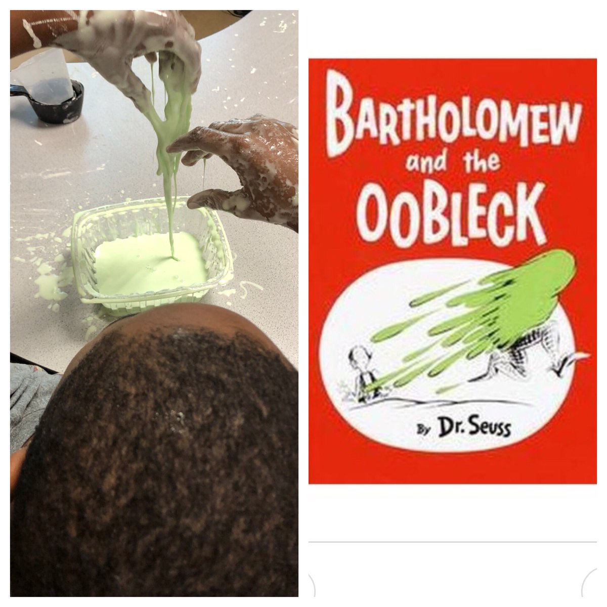 Happy Birthday Dr. Seuss! Mrs. Feehan’s students are making OOBLECK in your honor.