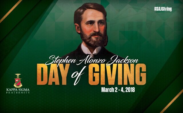 KappaSigmaOI's tweet photo. Don't forget to donate to the Stephen Alonzo Jackson Weekend of Giving! Here's the link: - https://t.co/KS2cuqvtdb https://t.co/nh1uggwprI
