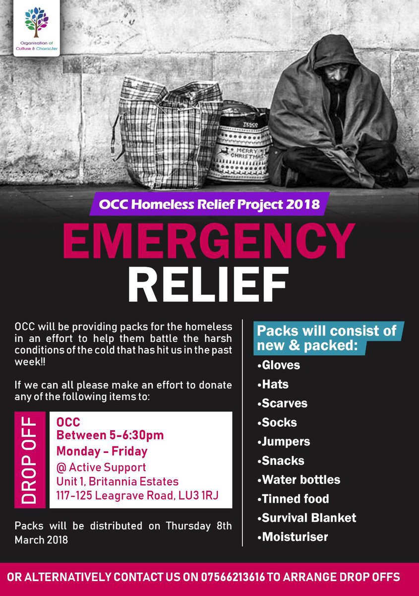 OCC_Luton's tweet image. ❄️ OCC Homeless Relief Project 2018 ❄️

#homelessproject #luton #emergency #aid #service #khidma #people #love #unity