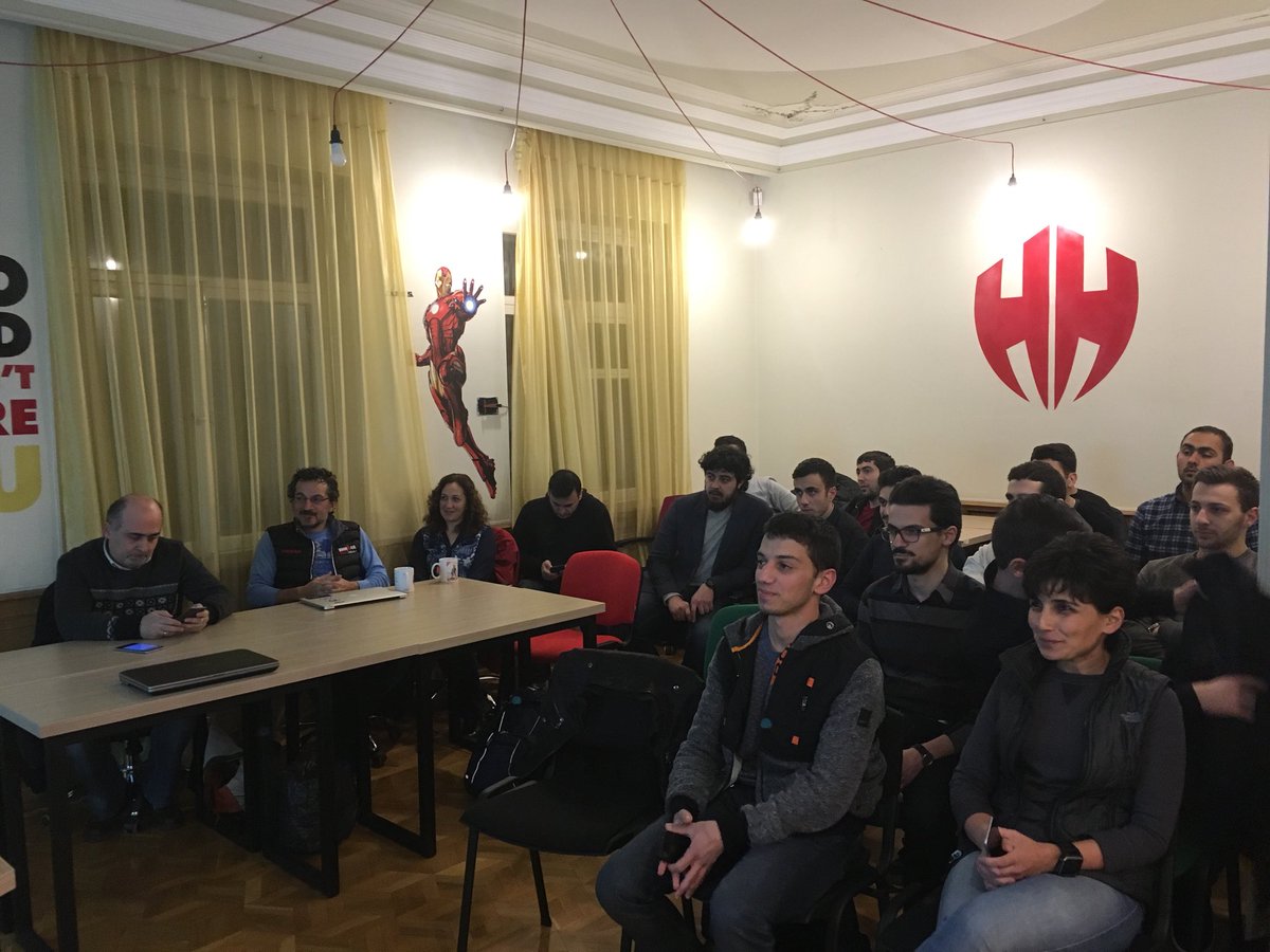 HeroHouseio's tweet photo. OWASP Armenia meetup happening in Hero House now. #ArmSec #owasparmenia #herohouse #EU4Business https://t.co/JhlB2NNhfB