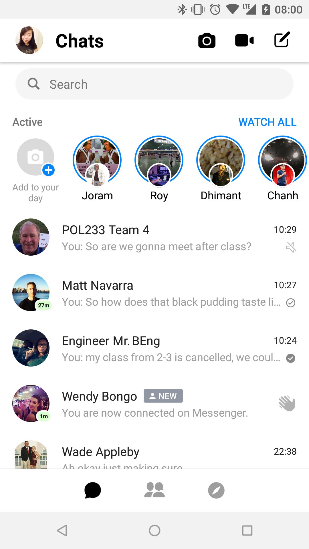 It seems Messenger started to overhaul their UI for a cleaner look.