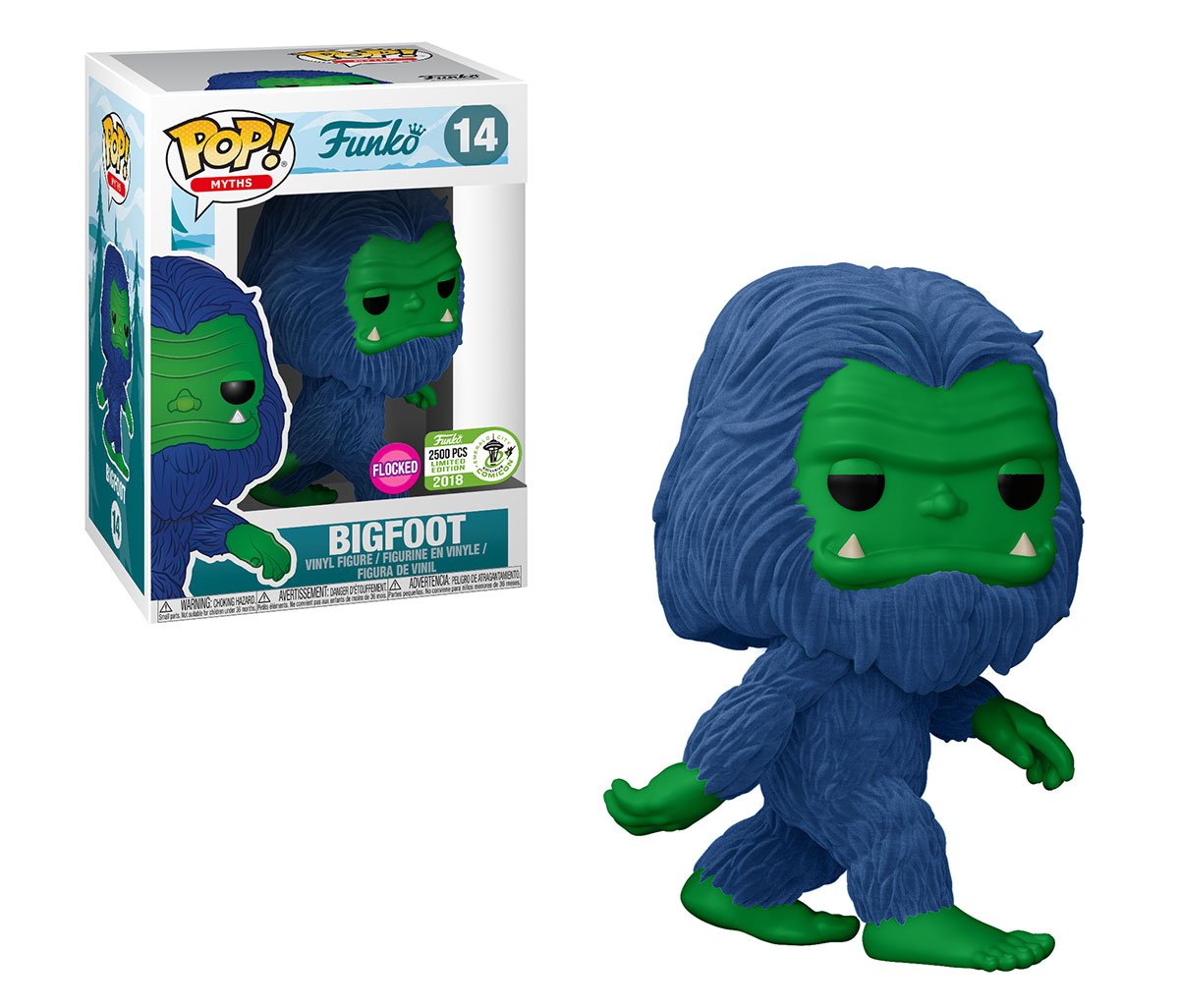 OriginalFunko's tweet photo. RT &amp; follow @OriginalFunko for a chance to WIN an Emerald City Comic Con exclusive Blue Flocked Bigfoot Pop! #ECCC #ECCC2018 https://t.co/nHr2uiasjn