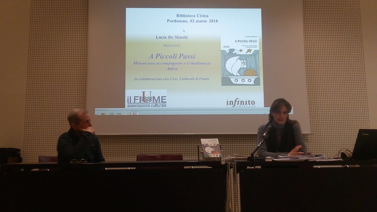 ilfiume's tweet photo. Presentazione del libro A Piccoli Passi con l’autrice @Lucy_De_Marchi presso la Biblioteca https://t.co/au6YZzInM4