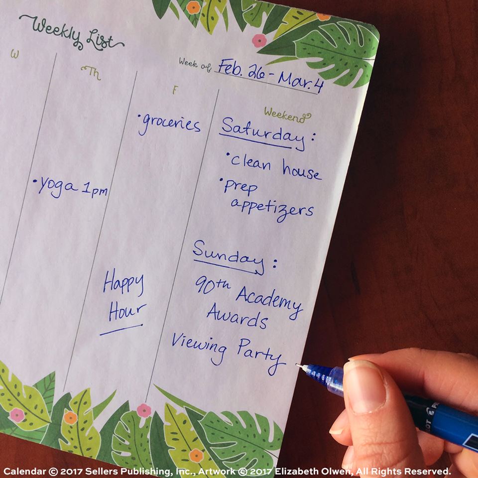 SellersMedia's tweet image. Ready for the Oscars this w/e? Do you watch for the awards, the outfits, or not at all?  Shown: our High Note® undated Weekly To-Do Pad, Artwork ©2017 Elizabeth Olwen. 30% off at rsvp.com w/  coupon code CAL30  #elizabetholwen #junglepattern #couponcode #oscars