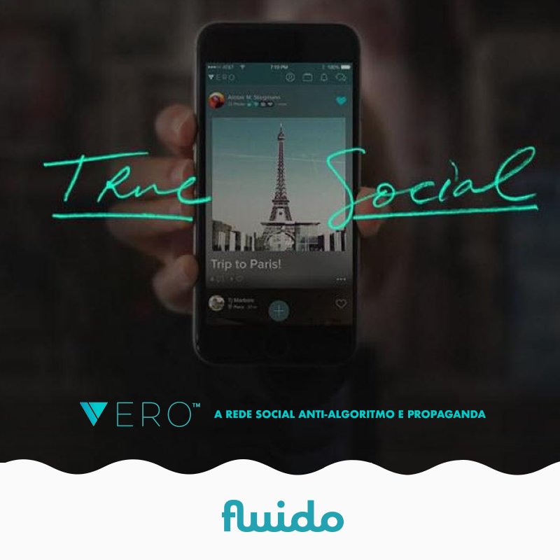 fluido_design's tweet photo. A febre do momento é a Vero, concorrente do Instagram que promete um feed livre de algoritmo; posts mais direcionados, dividindo seus amigos de verdade de apenas conhecidos ou seguidores, além da possibilidade de postar músicas, locais, livros e links. Você já experimentou? https://t.co/n8N8ZvMWye