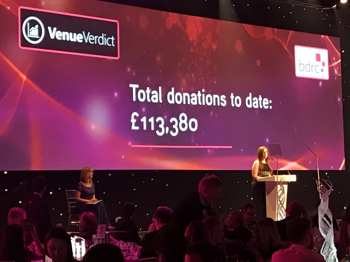 Simple fabulous support from <a href="/BDRC_Group/">BDRC Group</a> @VenueVerdict Thank you for truly making a difference and changing people’s lives forever! #eventprofs #meetingprofs #mitawards2018