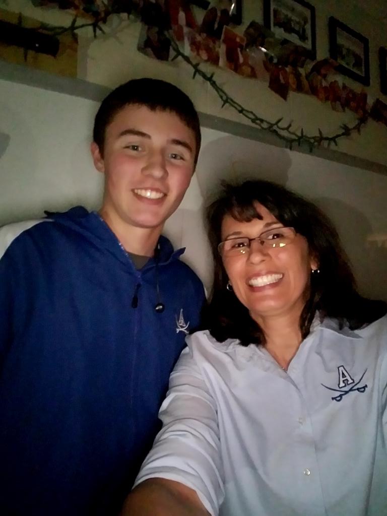 Just hanging with my fav Raider during the blackout.