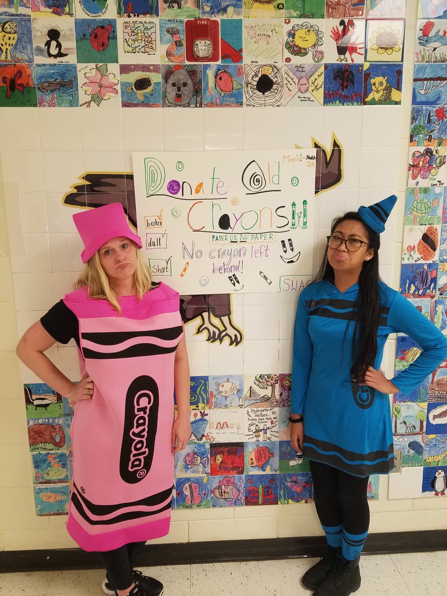 LibrarySmiles's tweet photo. @TCEeagles Our #SWAGclub is collecting old crayons. Let's put those sad crayons to good use! #allcrayonsareuseful @mrchildressTCE @AnneArms1 https://t.co/4QMx4Y3wfq