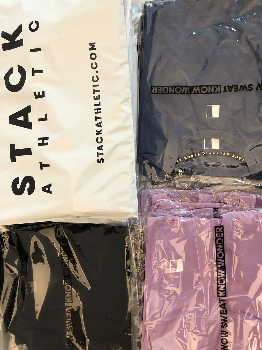 stackathletic's tweet photo. Our launch day was a HUGE success. All orders are on their way β‘οΈDonβt miss out on getting yours. Click to shop π https://t.co/nhMkESFfqH #stackathletic #fitness #gym #fitspo #gymwear KNOW SWEAT KNOW WONDER https://t.co/bTsr6TYiwf