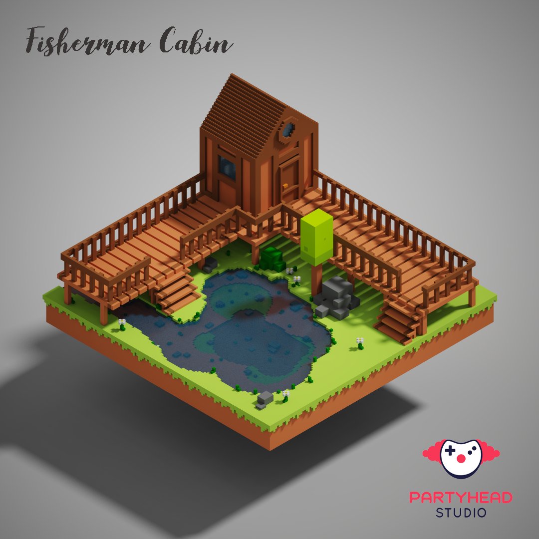 PartyHeadStudio's tweet photo. New #Voxelart Concep "Fisherman Cabin".

more info about our new project: https://t.co/VG6VjWAfIe

#gamedev #magicavoxel #indiegames #gamedesign #mobilegames #gamedevelopment #videogames #makewithunity #artwork #pixelart #Topoff #lowpoly #3D #Isometric #Blender #FridayFeeling https://t.co/zGuc8oCPwQ