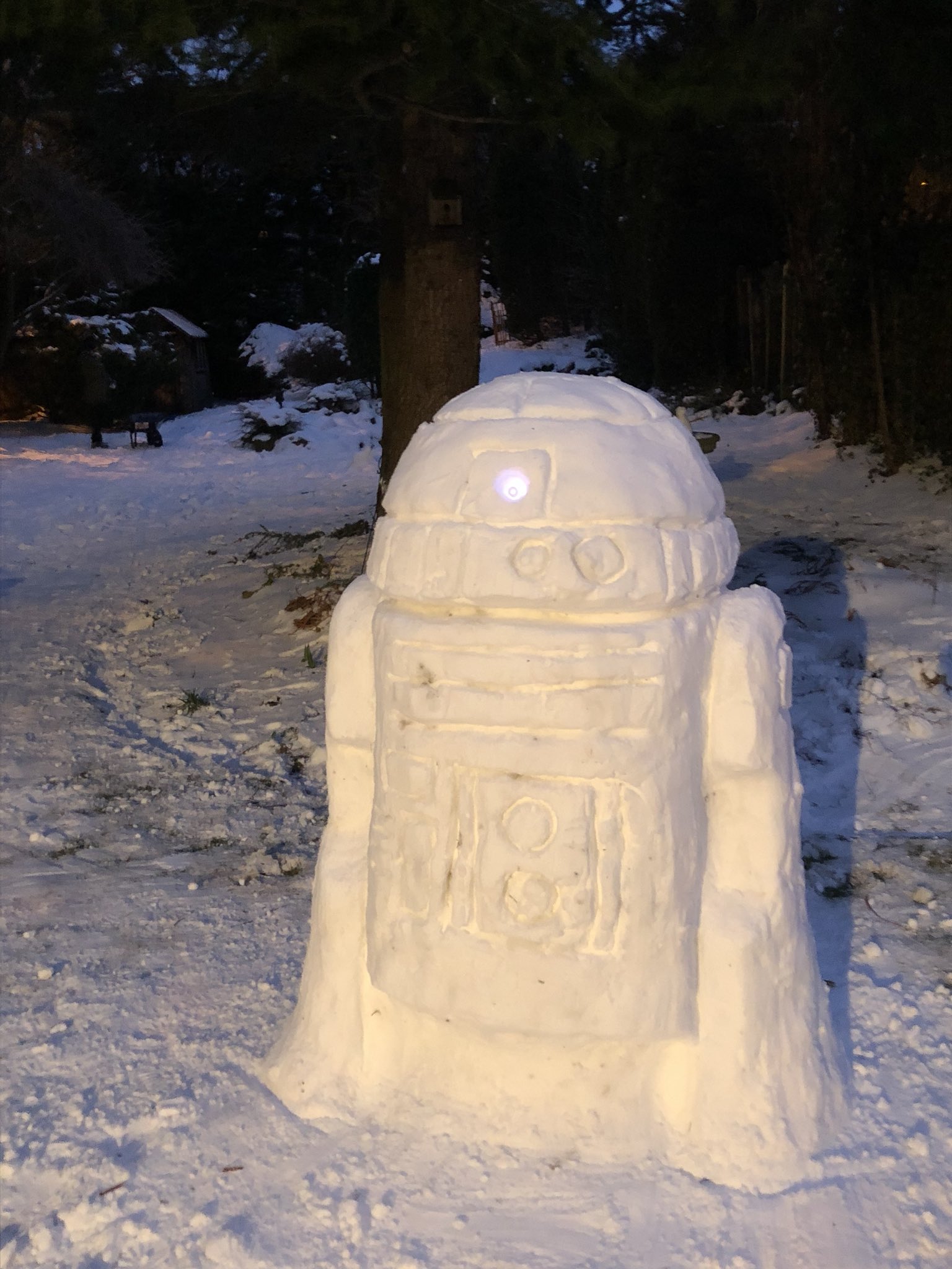 Faye Tozer on X Do you wanna build a snowman No Let s make R2D2 snowday3 https t BL2AeauWDn X