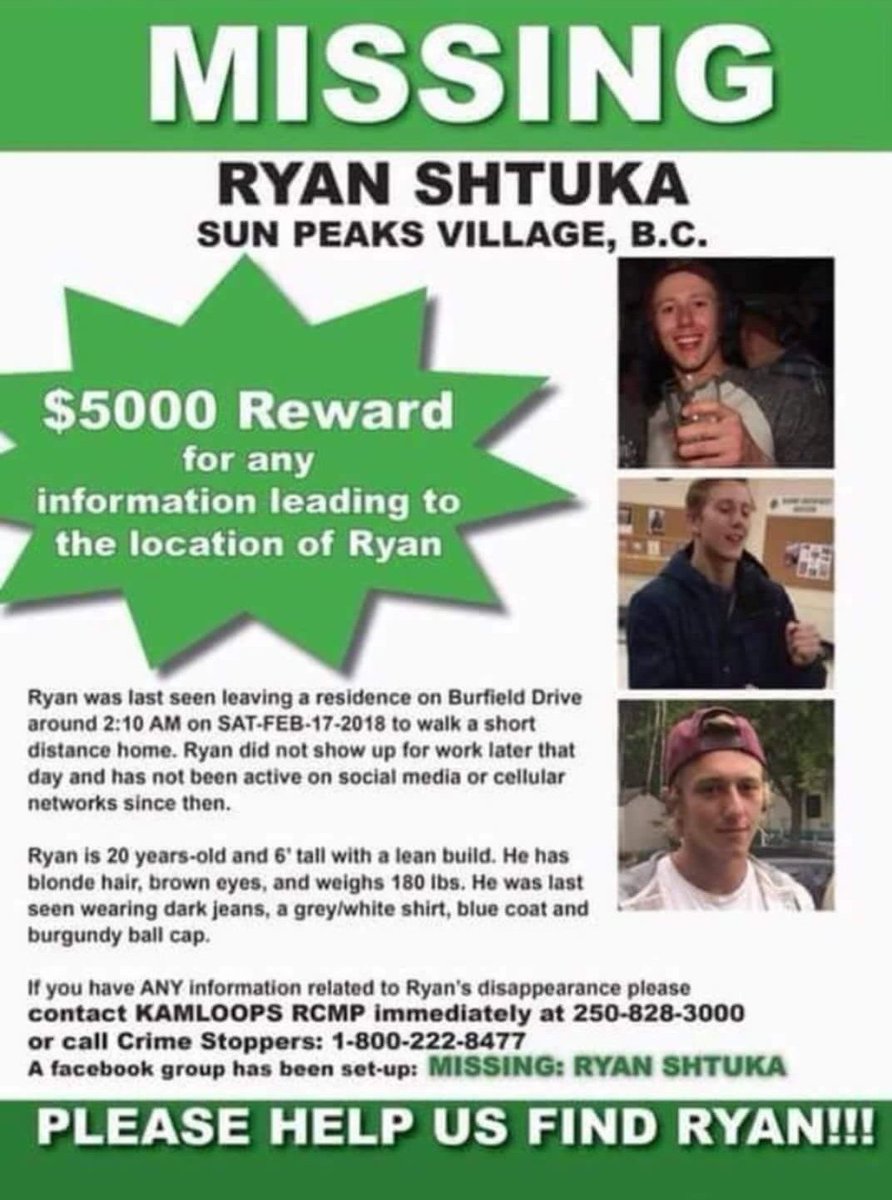 YEGcaesars's tweet image. Ok people, listen up! This guy is from Beaumont, AB. PLEASE SHARE THIS SO WE CAN GET THE WORD OUT!  There have been no leads and they have been searching for almost 2 weeks now. If you have a large following please help &amp;amp; retweet ❤ #findryanshtuka @findryanshtuka #MissingPerson