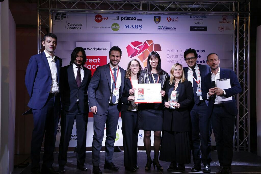 Thanks to every People @SASitaly for this prestigious Award!! We all are proud of being part of SAS! #bwitalia2018 #lemiglioriaziende2018