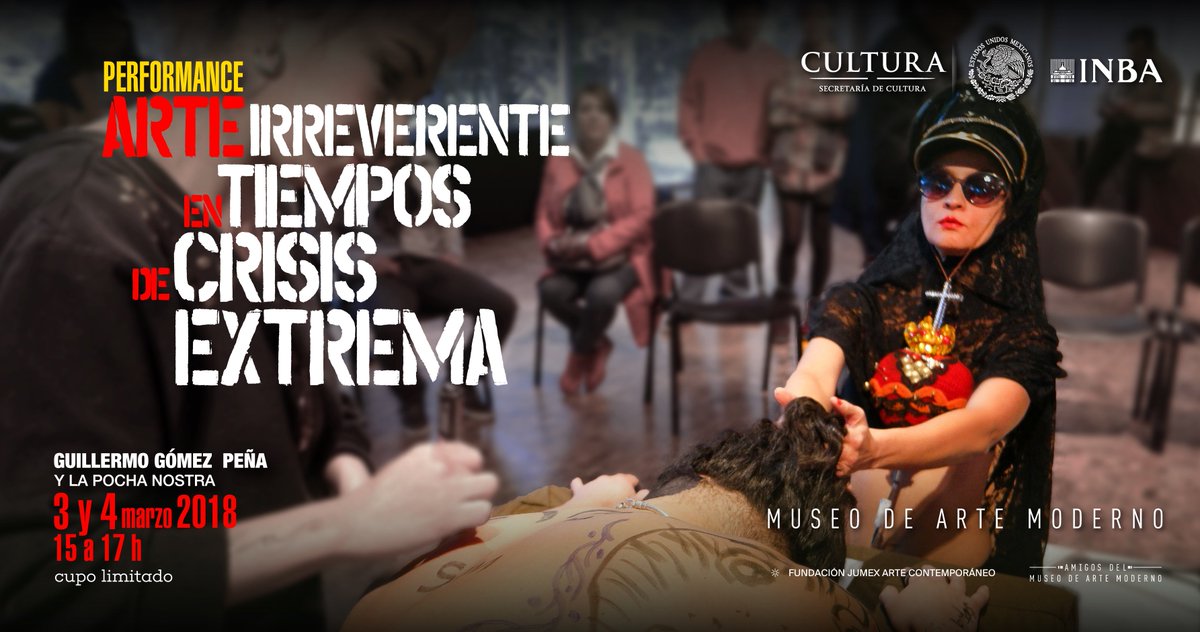museoAmodernoMX's tweet photo. ¡Los esperamos el día de mañana y este domingo en el gran cierre y presentación del taller de performance "Arte irreverente en tiempos de crisis extrema" de 15 a las 17 h! #CupoLimitado 😲😲😲🙂🙂
No olvides compartirnos todas tus fotos usando el hashtag #GoMexMAM https://t.co/hErKAUoFGV