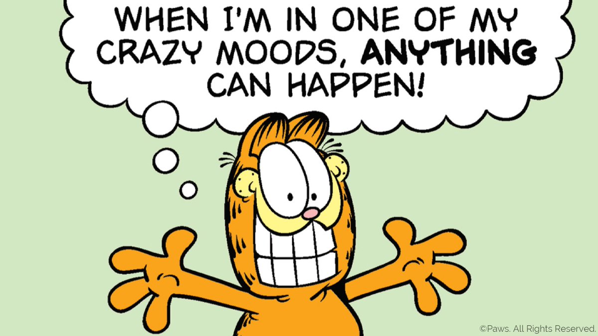 Garfield on Twitter: &quot;...or not. #FridayFeeling #crazy #TGIF #HelloWeekend  https://t.co/Q9c8hNm8B9&quot; / Twitter